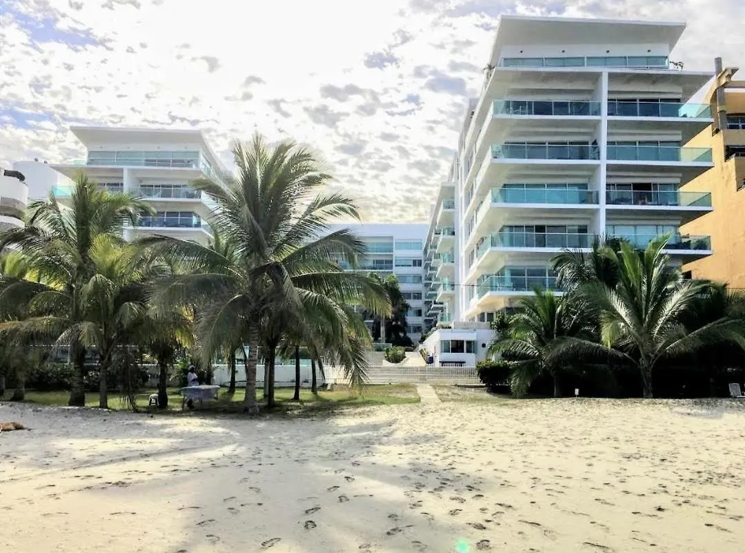 Cartagena Primera Linea De Playa Azul Frente Al Mar Apartmán